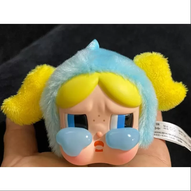 Crybaby Powerpuff Girls Vinyl Gesicht Anhänger Schlüsselanhänger Serie Bubbles