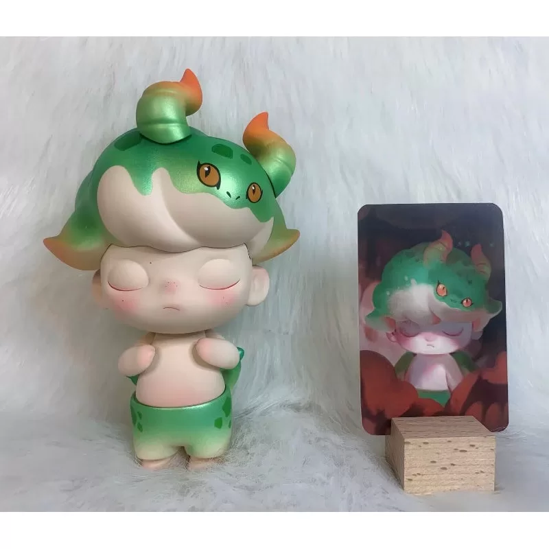 DIMOO Little Green Dragon Limited Figur