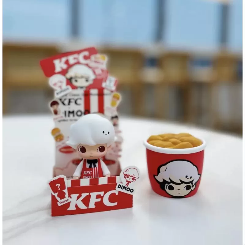 DIMOO Pop Mart DIMOO KFC China 35. Jubiläum BUCKET Series Geheimnis DIMOO Ace Fried Chicken (1/288)