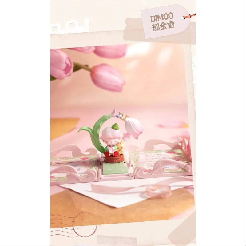 DIMOO Pop Mart Geschenk für Sie Grußkartenserie DIMOO Tulpe