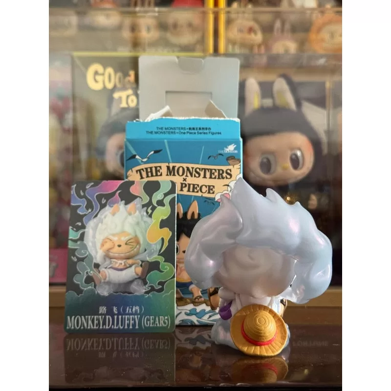 Labubu Die Monster X One Piece Serie Secret MONKEY.D.LUFFY(GEAR5)(1/144)