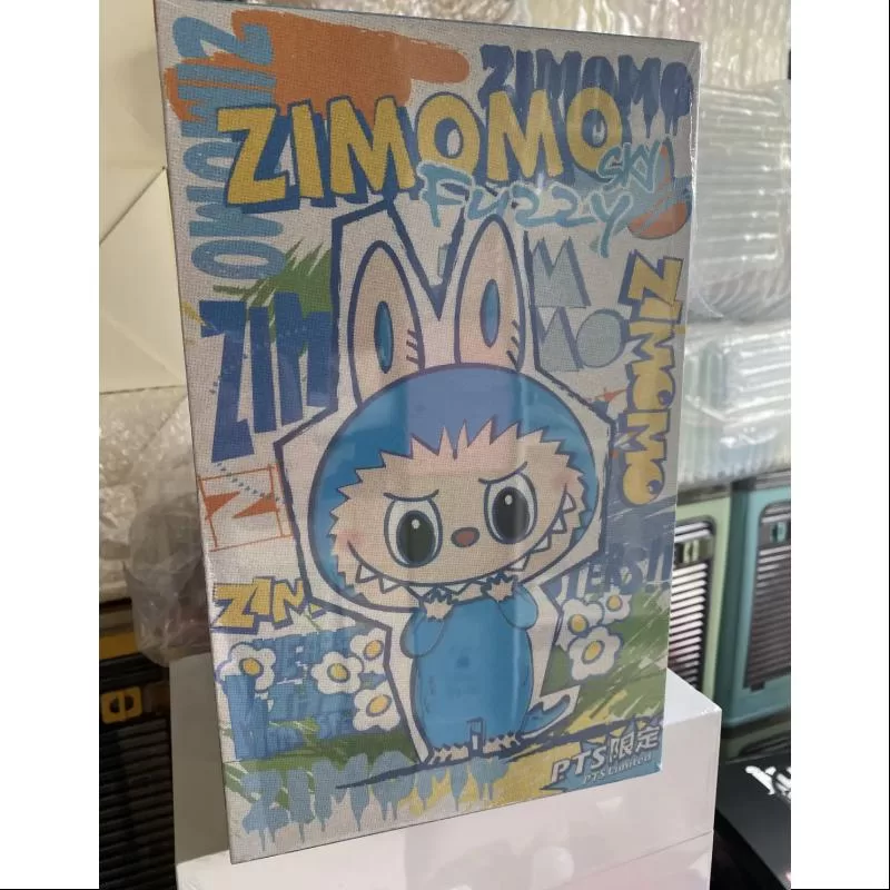 Labubu Die Monster Zimomo Fuzzy Sky Blue LIMITED Labubu Die Monster Zimomo Fuzzy Sky Blue LIMITED