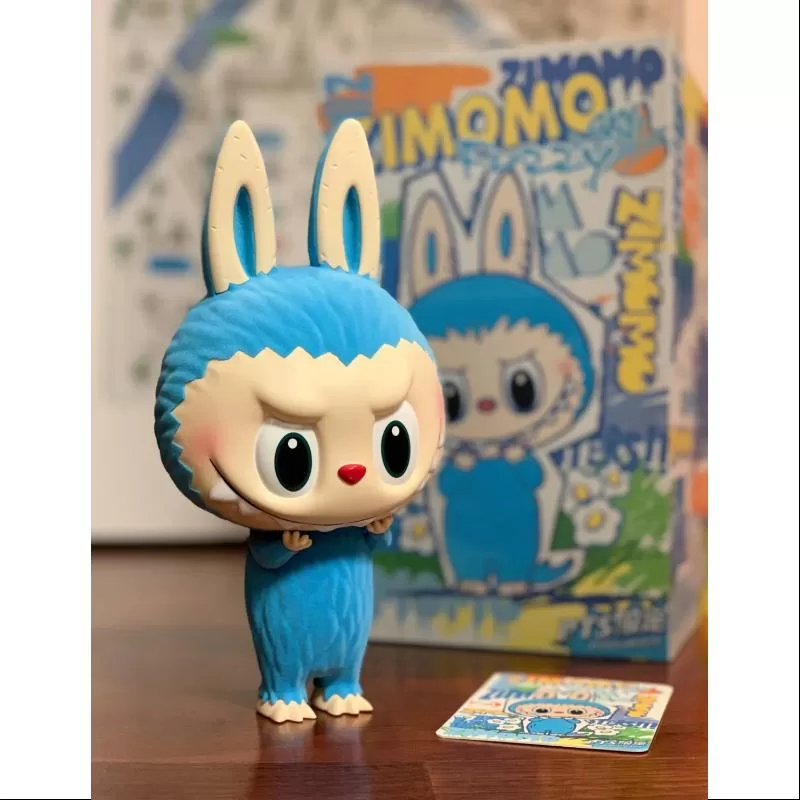 Labubu Die Monster Zimomo Fuzzy Sky Blue LIMITED