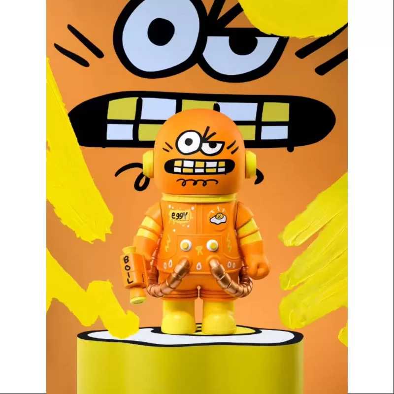 MEGA SPACE MOLLY 400 % Jon Burgerman Space Cadets Serie EGGY 2025 Limitierte Auflage