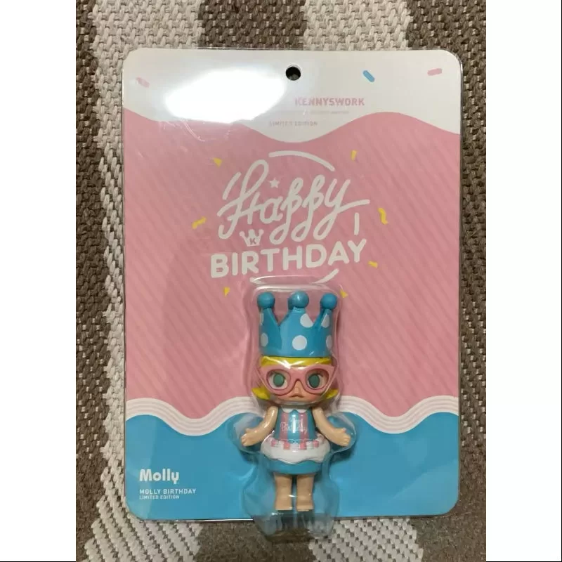 MOLLY Happy Birthday Blaue Figur 2016 Limitierte Auflage