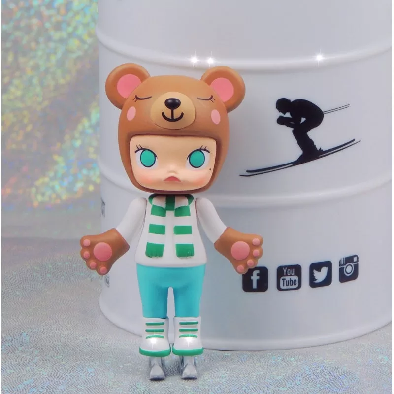MOLLY Merry Christmas 2017 Serie Eiskunstlaufbär-Blau