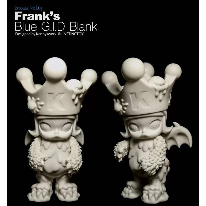 MOLLY X Instinctoy Erosion Molly Franks Blue G.I.D Blank 2017 Limitierte Auflage MOLLY X Instinctoy Erosion Molly Franks Blue G.I.D Blank 2017 Limitierte Auflage