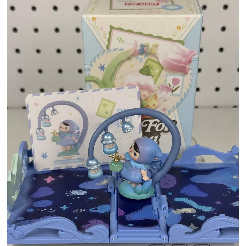 PUCKY Pop Mart Geschenk für Sie Grußkarte Serie PUCKY Maiglöckchen