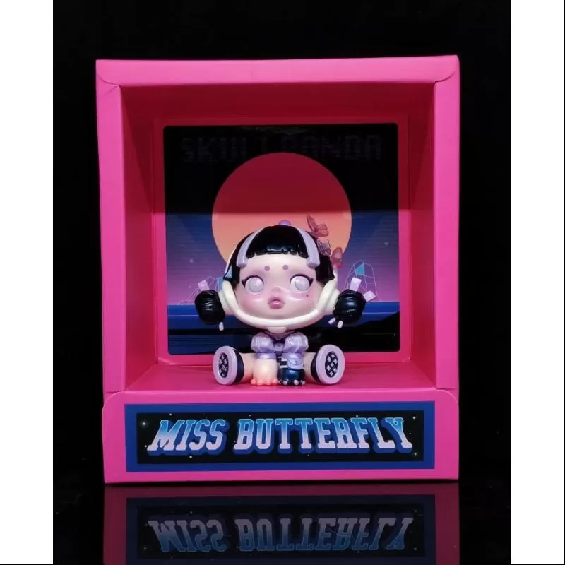 Skullpanda MISS BUTTERFLY Art Toy Figur Limitierte Auflage